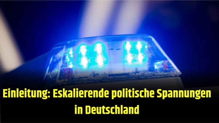 Einleitung: Eskalierende politische Spannungen in Deutschland