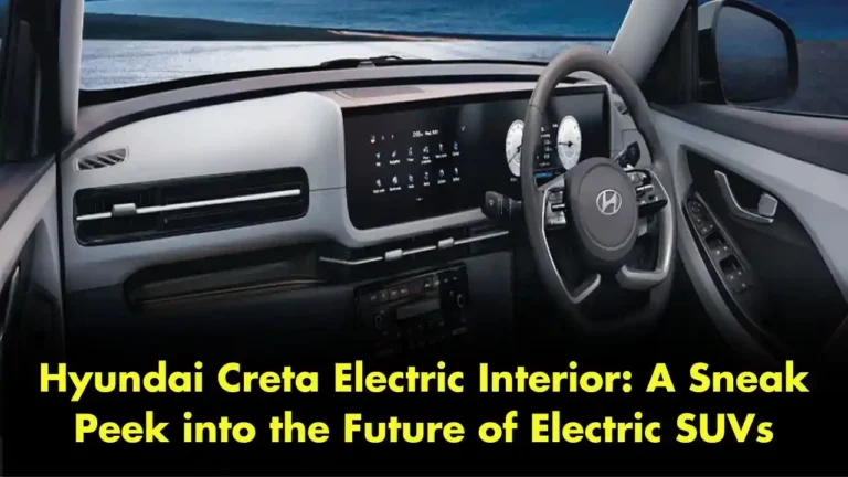 Hyundai Creta Electric Interior A Sneak Peek into the Future of Electric SUVs